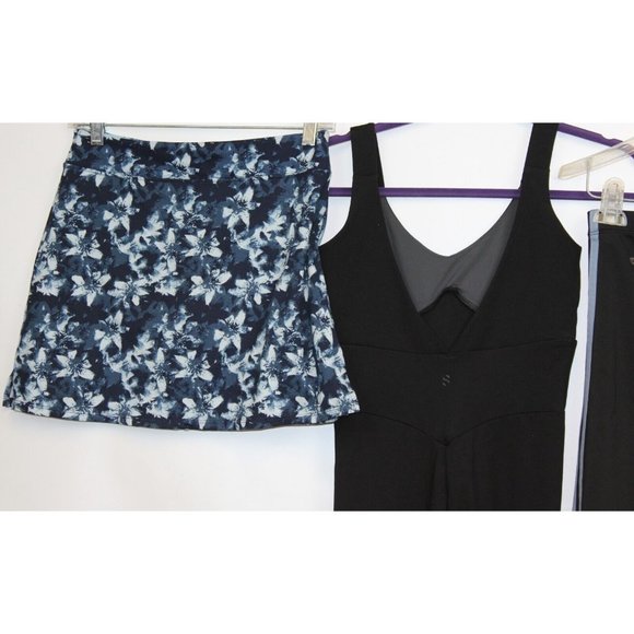 Athletic Workout Clothing sz XS-S Lot Skort Jumpsuit Track Pants Black and Blue - Picture 7 of 9